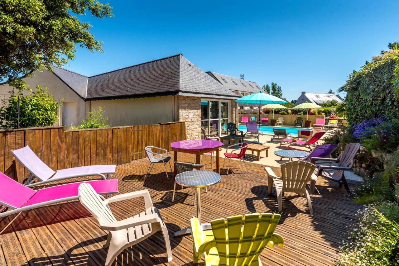 L'Hippocampe Hotel Plouharnel Bagian luar foto