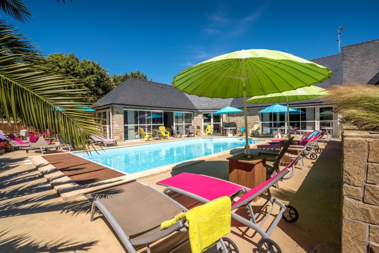 L'Hippocampe Hotel Plouharnel Bagian luar foto